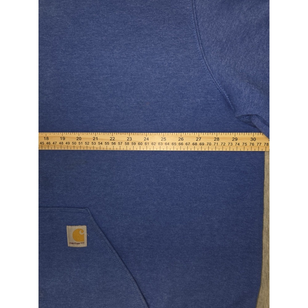 Carhartt Fleece Tall Blue Size 3XL Outdoor Pullover Hoodie - Picture 6 of 8